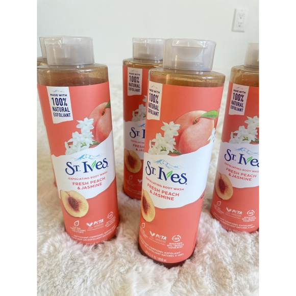 St. Ives Other - St. Ives Fresh Peach & Jasmine Exfoliating Body Wash, 22 oz.